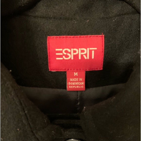 Esprit Wool Coat (black) size M - Picture 7 of 7